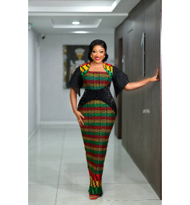 The Heritage Grace Kente Gown