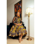 Classic Bloom | Mid-Length Ankara Dress
