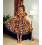 Sunburst Majesty Kente Dress