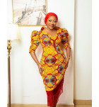 Afia Sunrise Statement Dress