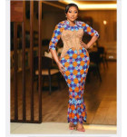 The Sunrise Bloom Ankara Corset Dress